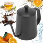 Dzbanek do kawy z dripa czajnik konewka barista gęsia szyja stalowy 350 ML imbryk przelewowy, czarny, pour over