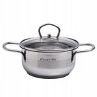 Garnek garnuszek z pokrywką stalowy GAZ indukcja kamille rondel 1 l 14 cm do zmywarki kuchenki ceramicznej i