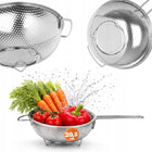 Durszlak cedzak kuchenny z rączką 20,5 cm sitko do odcedzania metalowy sito stal nierdzewna, makaronu, warzyw i owoców