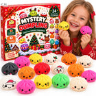 KALENDARZ ADWENTOWY SQUISHY 24 GNIOTKI ANTYSTRESOWY 3D ŚWIĘTA PREZENT stojący