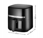 Frytkownica beztłuszczowa duża 5l AIR fryer frytownica mocna 1500W mozano czarny