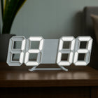 4w1 Zegar cyfrowy LED 3D ścienny stojący budzik termometr data alarm elektroniczny czasomierz do pokoju i biura, na