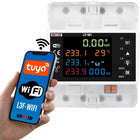 Licznik prądu 3 fazowy miernik zużycia energii na szynę DIN tuya wifi 100A sterownik instalacji elektrycznej, kontrola