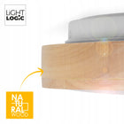 Plafon LED drewno LL picof PLAFON2 okrągły 16,5W 27,5cm lampa sufitowa, oprawa ze zintegrowanym źródłem światła, biała