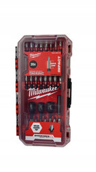 Zestaw bitów udarowych SHOCKWAVE 35 szt. Milwaukee 4932492003 końcówki wkrętakowe do wkrętarki, nasada 1/4 cala, PH PZ