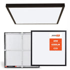Panel LED natynkowy 60W 6300lm 60x60cm Plafon Lampa kwadratowa czarna oprawa sufitowa z wbudowanym źródłem światła