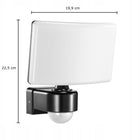 Lampa Zewnętrzna LED 30W Czujnik Ruchu i Zmierzchu Regulacja Halogen Czarny naświetlacz 2200 lm IP65 światło neutralne
