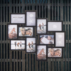 Multirama zestaw 12 ramek na zdjęcia czarna ramka multi foto galeria kolaż dekoracja ścienna do salonu, fotografie