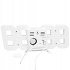4w1 Zegar cyfrowy LED 3D ścienny stojący budzik termometr data alarm elektroniczny czasomierz do pokoju i biura, na