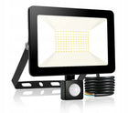 Mocna Lampa Naświetlacz LED 100W z czujnik ruchu zmierzchu zewnętrzna IP reflektor ogrodowy, do elewacji, 9000 lm, 6000