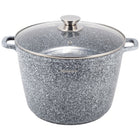 Garnek tradycyjny granitowy aluminiowy kociołek na GAZ indukcja ofenbach 24 cm, 6,2 l, z pokrywą, do piekarnika