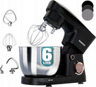 Robot kuchenny Planetarny 6l ugniatarka mikser blender do ciasta 1500W nominalna czarny