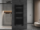 Grzejnik łazienkowy pionowy drabinka czarny Mexen Mars 1500x600 wodny 600 mm 1500 mm grzewcza