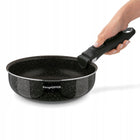 Zestaw 3x patelnia głęboka indukcja Gaz Konighoffer Spinel Black 20/24/28cm do smażenia, na kuchnię ceramiczną i