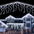 SOPLE ZEWNĘTRZNE LAMPKI 500LED IP44 ŚWIATŁO STAŁE KURTYNA ŚWIETLNA 21m
