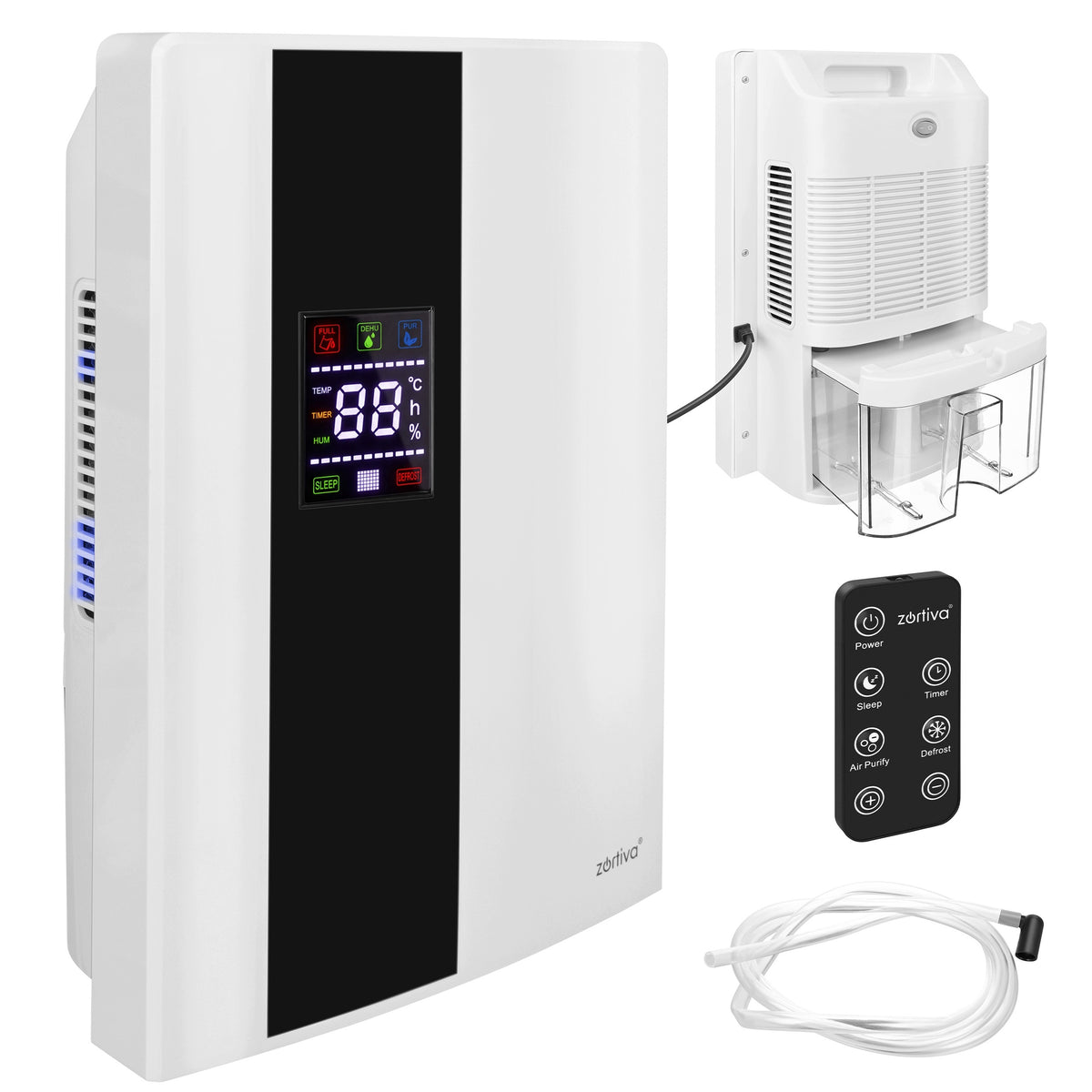 Osuszacz Powietrza Pochłaniacz Wilgoci Oczyszczacz Higrostat Timer + Pilot 90 w