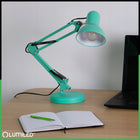 Lampka na Biurko Kreślarska SZKOLNA Nocna na LED E27 Kosmetyczna UCHWYT do czytania, nauki i pracy, na zacisk, 45 cm