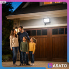 Halogen LED 100W Lampa Naświetlacz z Czujnikiem Ruchu Zmierzchu Zewnętrzny reflektor ogrodowy IP66 5000 K 6500 lm białe