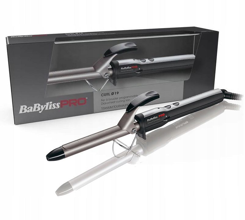 Babyliss Pro Lokówka do Włosów Tytanowa 19mm 32W Szybkie Nagrzewanie lokówka tradycyjna 32 w
