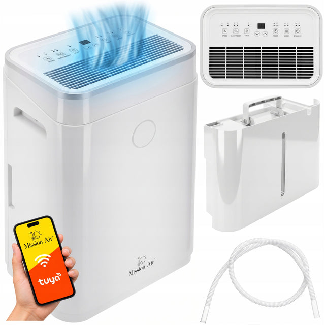Osuszacz powietrza domowy pochłaniacz wilgoci 25L/24h 62m2 WiFi timer 380W 380 w