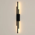 Kinkiet Ścienny LED Lampa Czarny Wewnętrzny Nowoczesny Loft Salon 8W 3000K oprawa aluminiowa, 3 źródła światła, ciepła