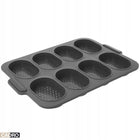 Forma blacha do pieczenia bułek silikonowa perforowana non-stick na 8 szt foremka na domowe pieczywo, 24 x 34 cm