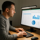 Lampka LED na monitor do komputera nocna regulowana listwa mocna usb-c 50cm lampa biurkowa, ściemniana, mocowanie na