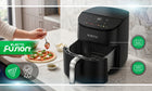 Frytkownica beztłuszczowa 8.5l frytownica podwójne grzanie góra DÓŁ 3000W czarny