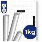 KLEJ do PISTOLETU NA GORĄCO 11 mm x 300 mm 1KG wkłady bezbarwne 35 sztuk sztyfty termotopliwe, laski do klejenia