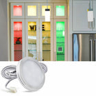 Zestaw 4x Oczko Meblowe nad Blat Oprawa LED Podszafkowa Kuchenna 2.5W RGB lampki do szafek, światło wielokolorowe 12V