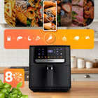 Frytkownica beztłuszczowa AIR fryer frytownica 6,5l berdsen 1700W czarny
