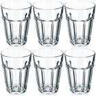 SZKLANKI 370ml DO NAPOJÓW SOKU ZESTAW SZKLANEK WYSOKIE GRUBE SZKŁO 6 szt drinków, koktajli, mycie w zmywarce