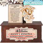 Pamiątka na rocznicę ślubu prezent jubileusz 5 10 20 25 30 35 40 50 drzewko dla rodziców i dziadków, dekoracja
