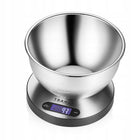 Waga kuchenna elektroniczna z miską BowlScale precyzyjna dotykowy panel LCD do odmierzania składników, tara, 5 kg