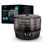 Suszarka do Grzybów Owoców Duża Ø34cm ariva FEN 500W 5 Tac XXL Timer Dehydrator żywności do ziół i warzyw, regulacja