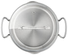 Zestaw garnków ze stali nierdzewnej TEFAL Duetto+ 7el G719S735 na indukcje srebrny stal nierdzewna
