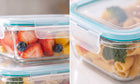 8x szklane pojemniki na żywność zestaw lunchbox żaroodporne uszczelka 8szt do mrożenia, zmywarki i mikrofalówki, na