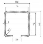 Wózek wózki rolki do bramy przesuwnej 80x80 metalowe elementy jezdne do ogrodzenia