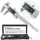 Suwmiarka metalowa elektroniczna cyfrowa LCD 150mm narzędzie pomiarowe do warsztatu, pomiar średnic i głębokości