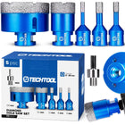 Otwornica diamentowa koronka do gresu płytek zestaw otwornic 6-68MM+ADAPTER wiertła glazura ceramika marmur kamień