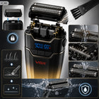 Golarka foliowa męska do brody twarzy głowy shaver barber tytanowa 9000 RPM