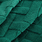 Bardzo gruby Koc Narzuta na Łóżko 200x220 puszysty Miękki Butelkowy Zielony mikrofibra, certyfikat oeko-tex Standard