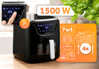 Frytkownica beztłuszczowa frytownica Air Fryer 5l Berdsen 1500W czarny
