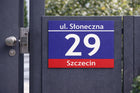 Tabliczka adresowa PCV 40×30 cm – numer na dom, Kreator zaprojektuj sam oznaczenie posesji, szyld elewacyjny, płyta o
