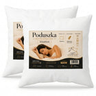 2 pack - Poduszka Jasiek 40x40cm Jaśki Dobra Jakość - dwupak 2 sztuki 40x40 wypełnienie z kulki silikonowej, do spania