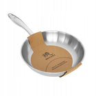 Patelnia Shiori Stainless Steel 304 bez powłoki indukcja 24 cm do smażenia, do piekarnika i zmywarki, nienagrzewające