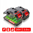 Wiertarko Wkrętarka BEZSZCZOTKOWA 20V 2x2,0Ah ZESTAW Bartimex BT-CD-20M udarowa, akumulatorowa do wiercenia i