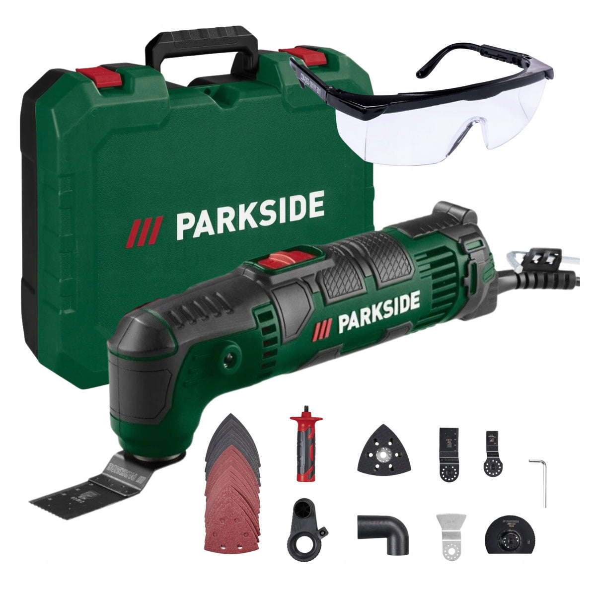 Narzędzie urządzenie wielofunkcyjne sieciowe Parkside 310 w 230 V szlifierka do obróbki powierzchni 125 mm 21000