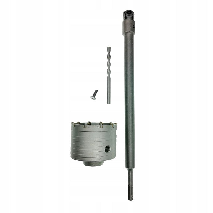 OTWORNICA KORONKA FREZ BETONU 150mm 2xadapter SDS+ 60cm do cegły i kamienia, wiertło koronowe do wykonywania otworów