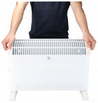 Grzejnik elektryczny 2000W ENERGOOSZCZĘDNY TERMOSTAT biały konwektorowy 325 mm 550 mm grzewcza